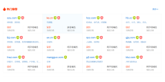域名商城的功能截图
